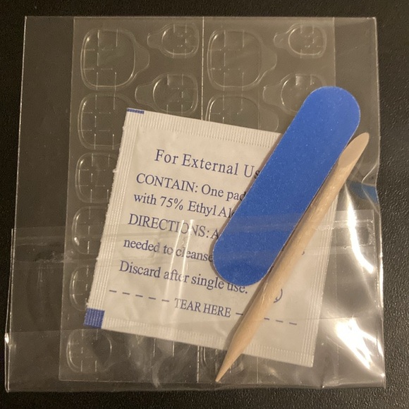 10Pcs XS Short Pink Ribbon Wearable Full Cover Press On French Nails Decoration - Picture 2 of 5